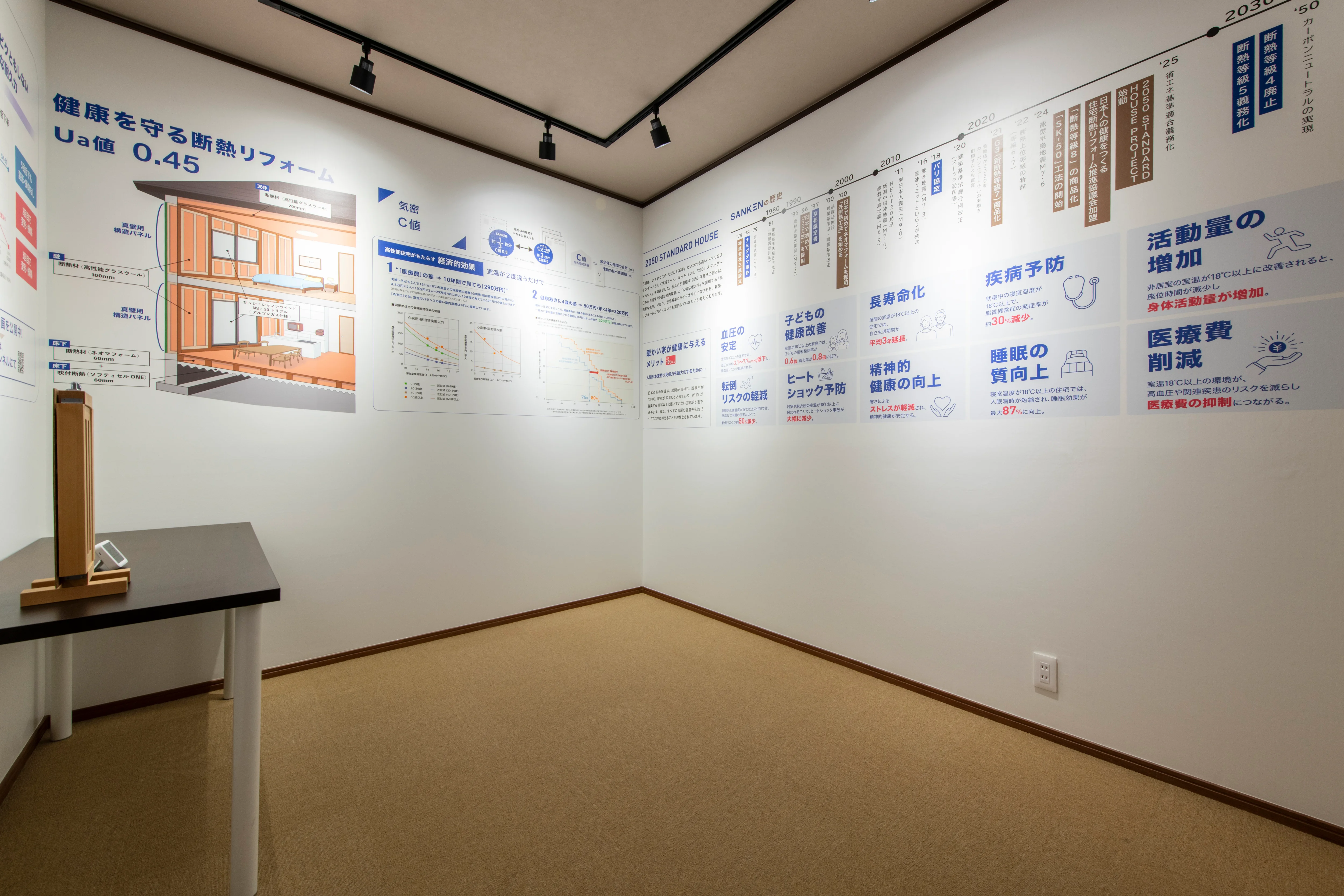 暑さ・寒さをリアルに比較できる「未断熱実験室」